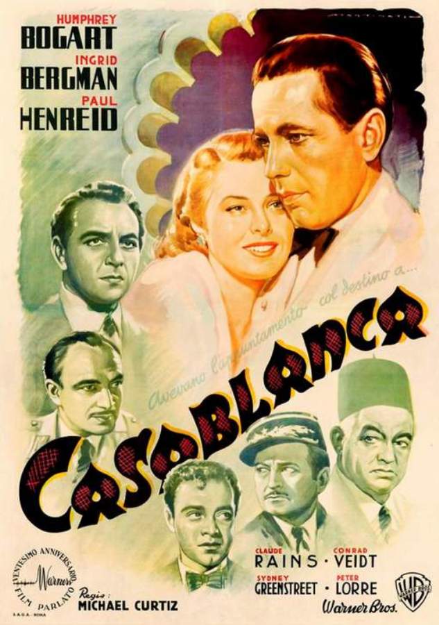 النسخة الإيطالية لملصق فيلم «Casablanca»