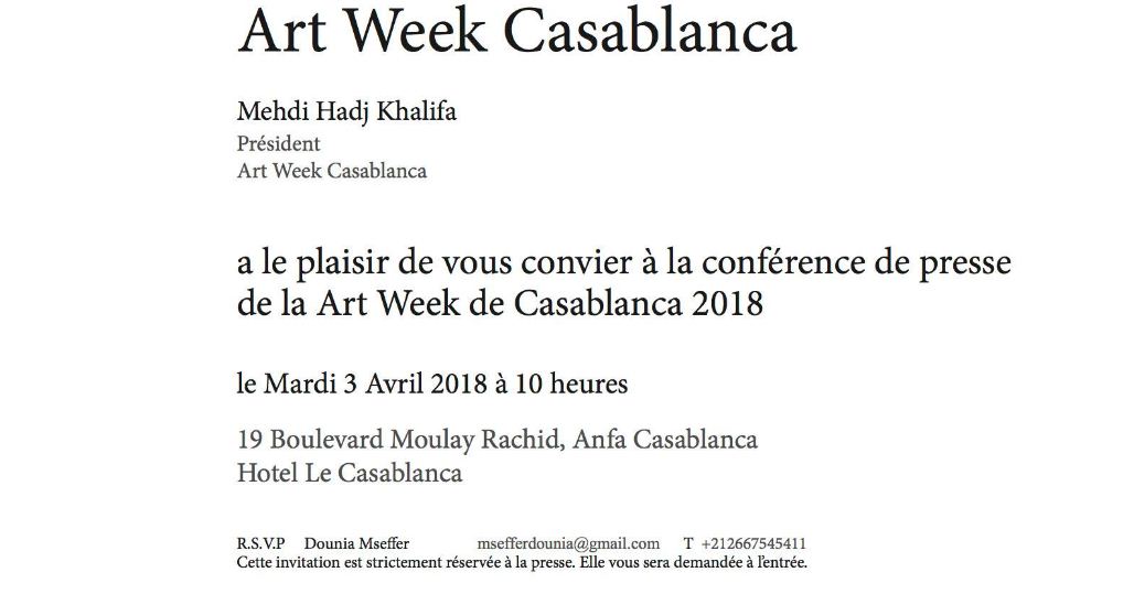 البيضاء تحتضن أسبوع الفن «Art Week» بمشاركة فنانين و معارض تشكيلية