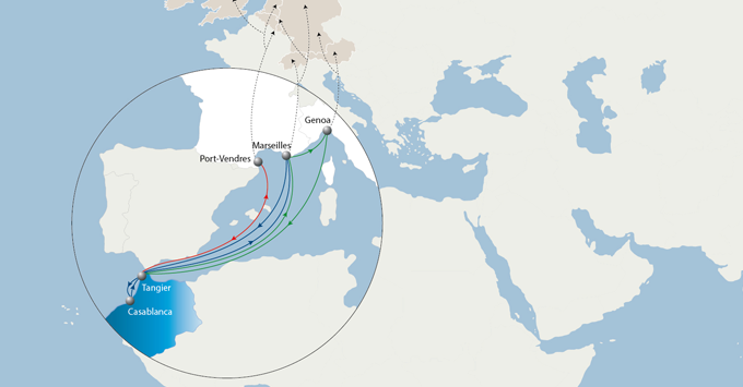 مجموعة «CMA CGM» الرائد العالمي في النقل البحري تطلق خدمة «المغرب إكسبريس»